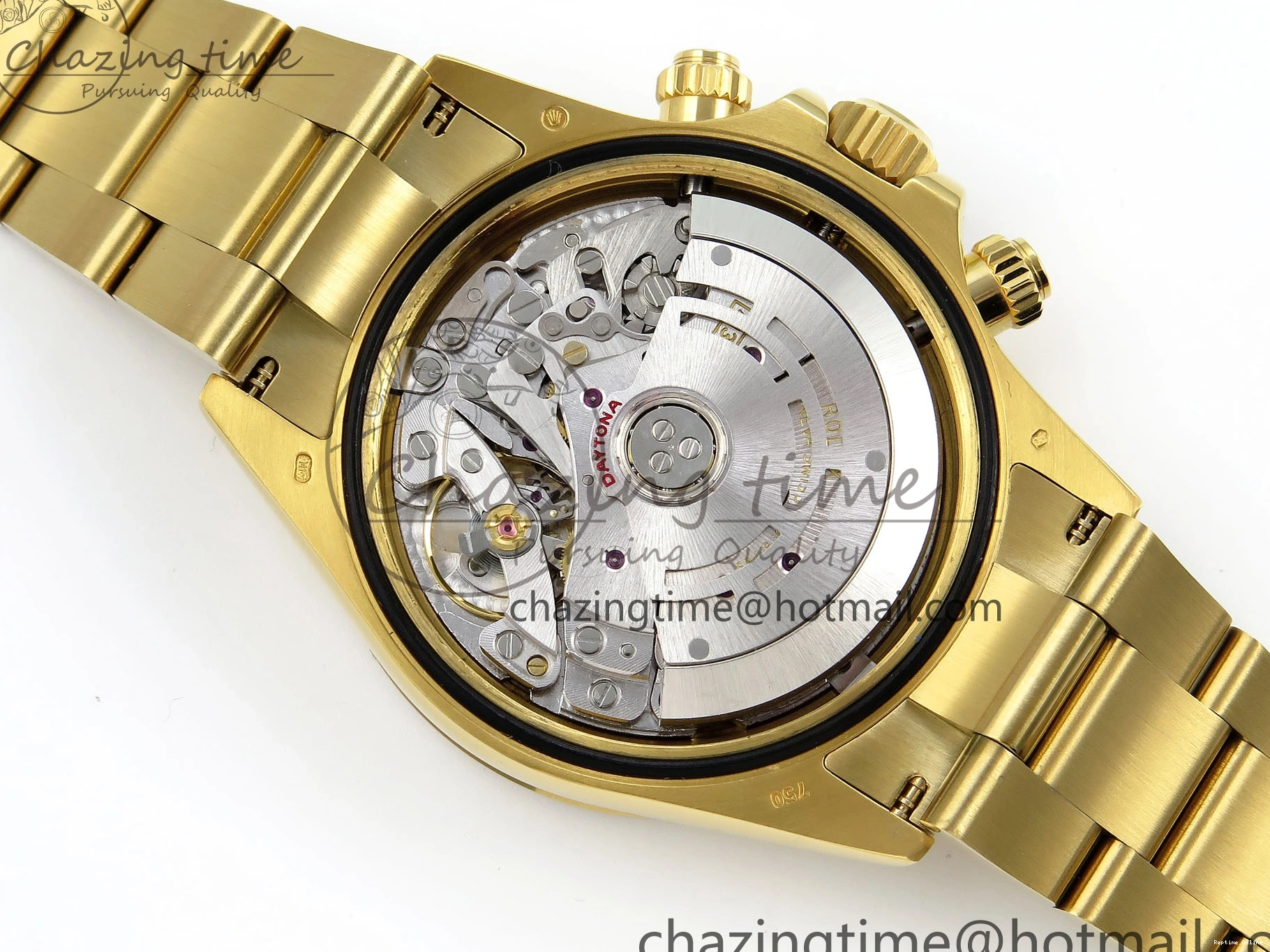 0219 Daytona 116508 QF 1:1 Best Edition YG Black Dial on YG Bracelet SH4130 V3 (Gain Weight) Tailored 1720